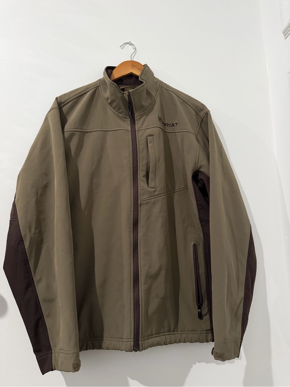 Ariat Olive and Brown Men's Performance Softshell Jacket